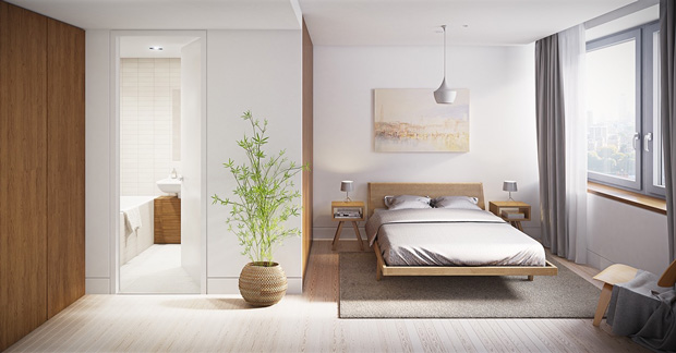 minimalist bedroom design ideas سبک مینیمال در دکوراسیون داخلی