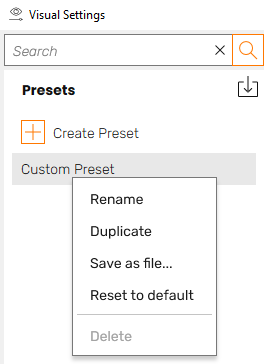 تنظیمات شخصی سازی شده settings preset enscape انسکیپ create preset