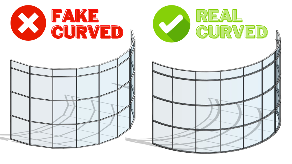 Real CURVED Curtain Wall in Revit TATBIM Official site